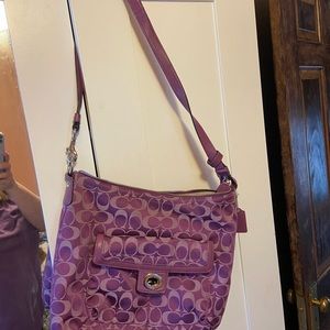 Older Coach purse beautiful purple